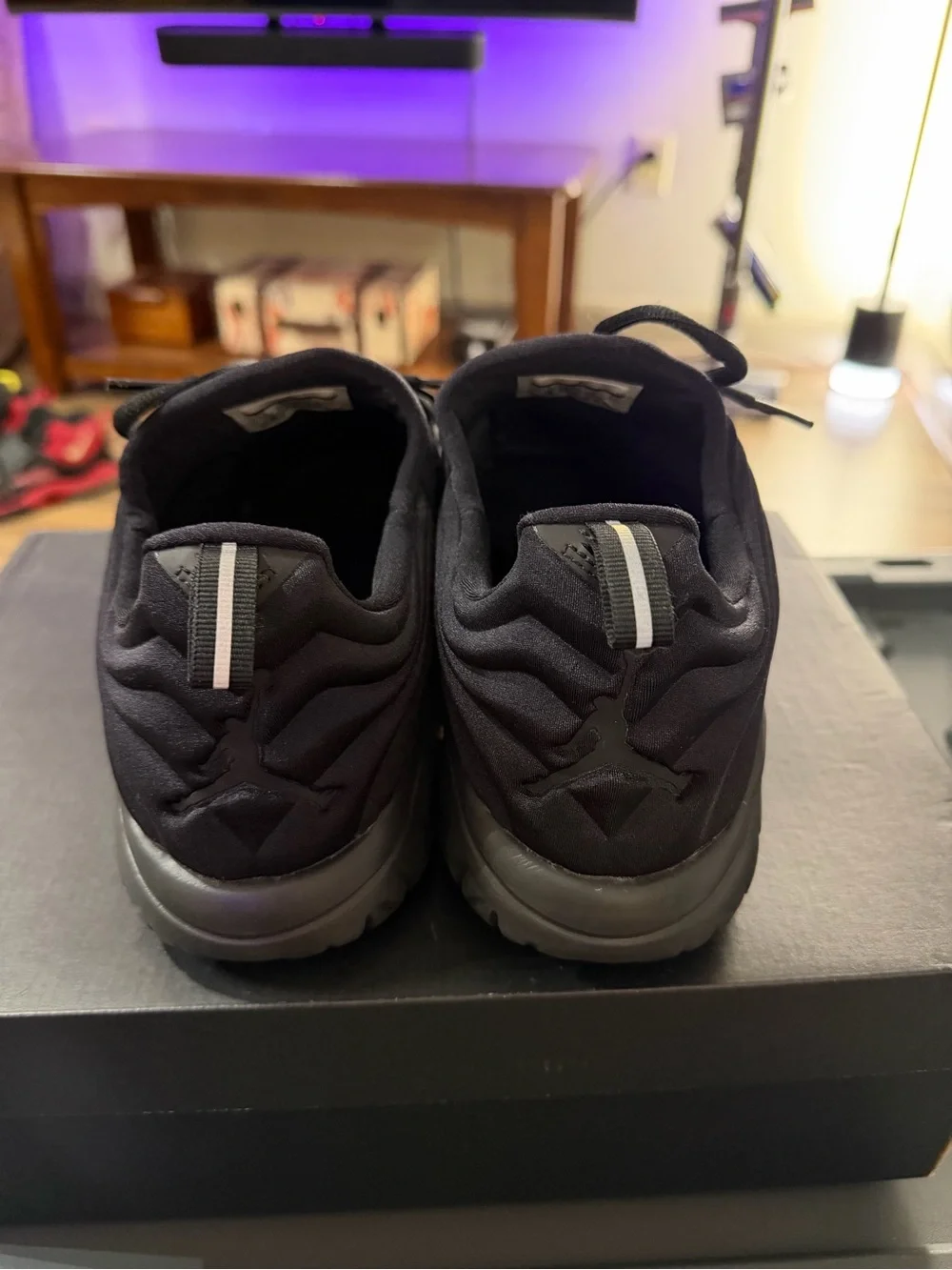 Jordan Flight Flex Trainer Triple Black Men’s 12 654268-005 w/ Box